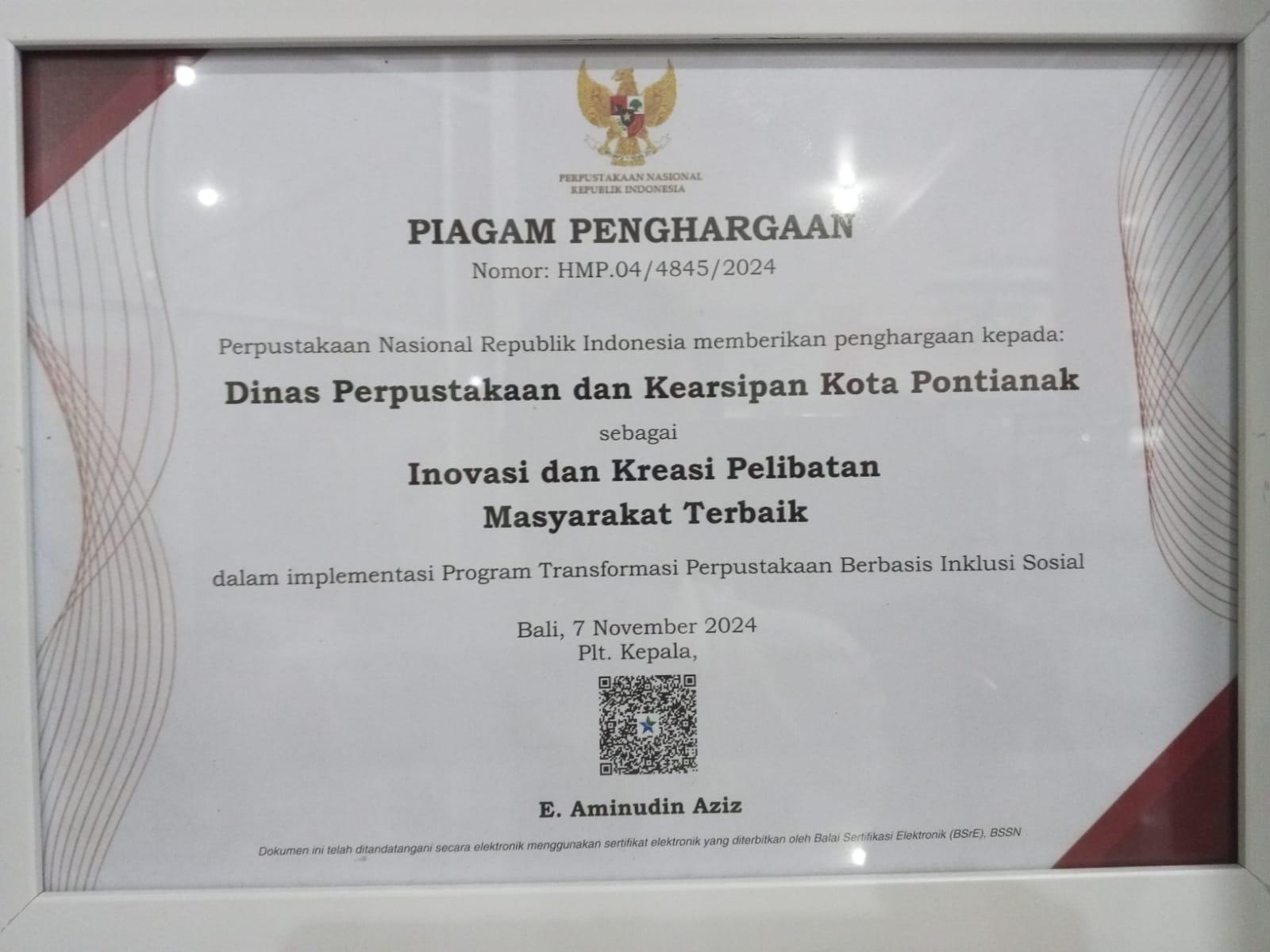 Inovasi dan kreasi TPBIS Terbaik